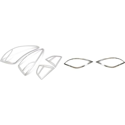 6x for Hyundai Tucson IX35 2010-2014 ABS Chrome Rear Taillight Lamp Hood