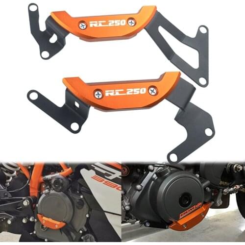 Motorcycle Accessories CNC Alumimum Engine Guard Protector For RC250 RC390 2017-2019 2020 Engine Guard Case Slider Cover
