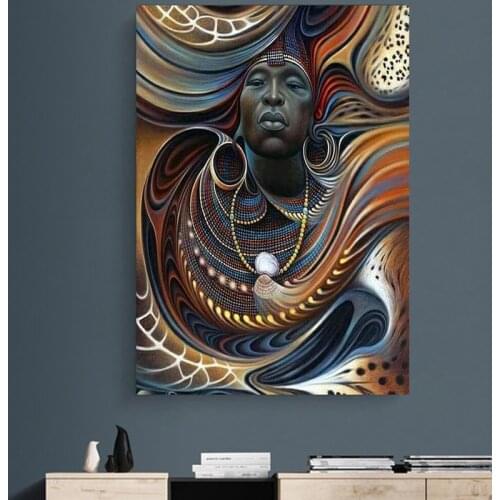 DIY 5D Diamond Painting African lady vintage art Diamond Embroidery Picture Of Rhinestones Diamond Cross Stitch kit gift GG676