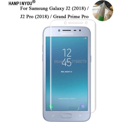 For Samsung Galaxy J2 Pro (2018) J250F 5.0" Soft TPU Front Full Cover Screen Protector Transparent Protective Film + Clean Tools