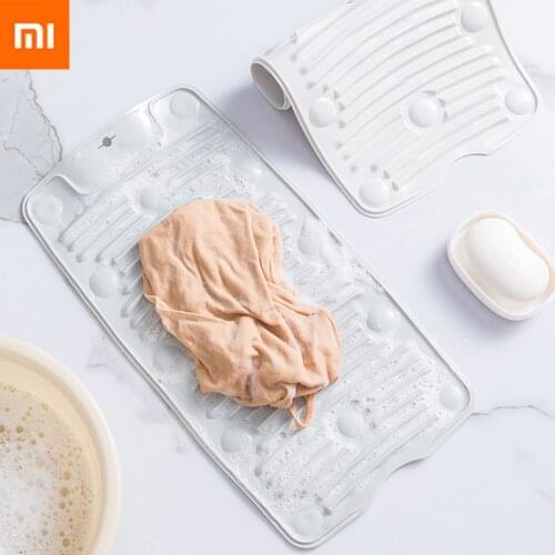 Xiaomi Home Silica Gel Washboard Washing Board Foldable Hand Wash Non-slip Clean Laundry Clothes Boared Portable Tool for Travel