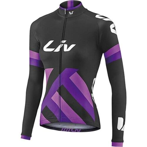 LIV Long Sleeve Fleeces Jacket Woman Winter Bike Clothing Keep Warm MTB Coat Macaquinho Ciclismo Femin Apparel Bicicleta Blusas