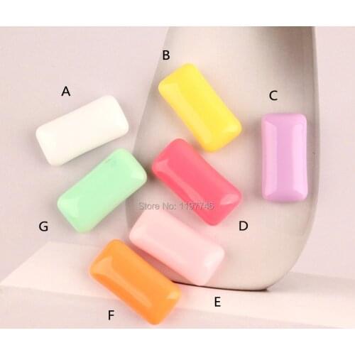 Resin Cabochon Chewing Gum 10 pcs 21 mm Artifical 3D Food Cabochons for Phone Case Home Decoration or girls handmade crafts