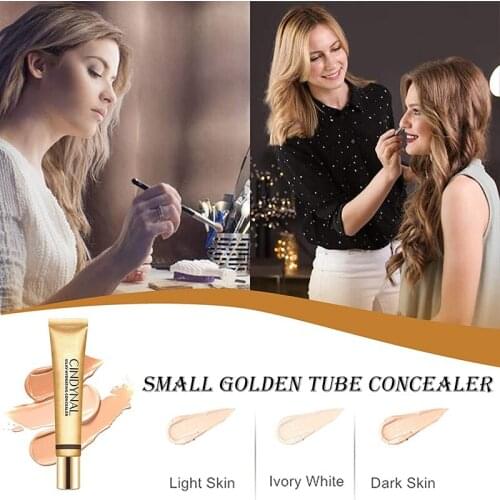Concealer 20ml Little Gold Tube Silky Moisturizing Concealer For Scar Makeup And Acne Concealer SSwell
