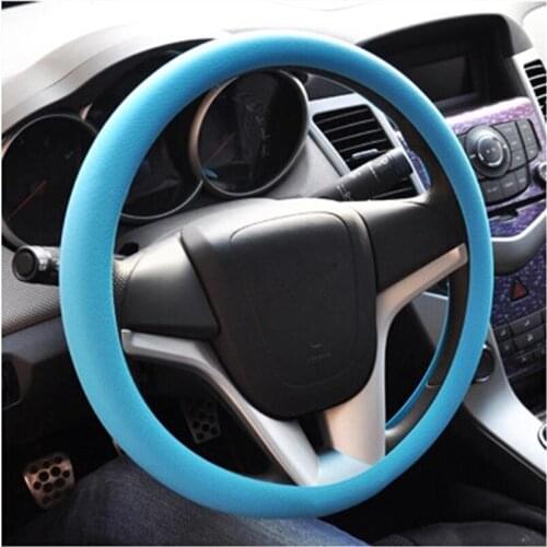 Ladysmtop Silicone car Steering Wheel Cover case For Jaguar XF XJ XJS XK S-TYPE X-TYPE XJ8 XJL XJ6 XKR XK8 XJS X320 X308