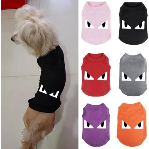 Summer new style dog clothes dog vest dog shirt dog T-shirt Teddy Chihuahua clothes 100 pure cotton comfortable and breathable