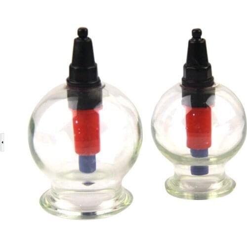 Medical vacuum 8 cans thicker round Cupping Suction Tanks Cups Body Massage magnetic needle Cupping Therapy exhaust pump home