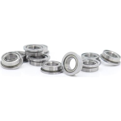 MF74ZZ Flange Bearing 4x7x2.5 mm ABEC-1 ( 10 PCS ) Miniature Flanged MF74 Z ZZ Ball Bearings