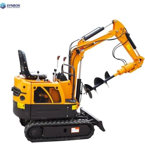 Mini Digger Suitable For Farmland And Garden Works Optional Attachment 0.8Ton
