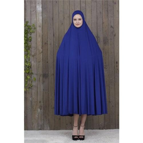 Muslim Prayer Garment Dress Women Hooded Islamic Clothing Prayer thobe with hijab Dubai Turkey Jurken Abaya Hijab Dress Kimono