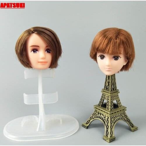 Soft Plastic DIY Doll Head For Licca Boy Doll Heads For 1/6 BJD Male Men Dolls DIY 11.5inch Dolls Accessories Kids Toy
