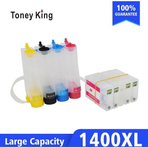 Toney King PGI 1400 Continuous Ink System Kit For Canon MAXIFY MB2040 MB2140 MB2340 MB2740 Printer With Reset Chip