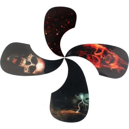 Durable 4 Pieces Anti-scratch Plate Pickguard Acoustic Guitar Protective Accessory for Guitarist 7.08 x 3.89inch