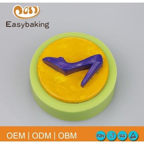 2016 New cake tools high heels shape silicone mold for part cake fondant mold chocolate decoration tools