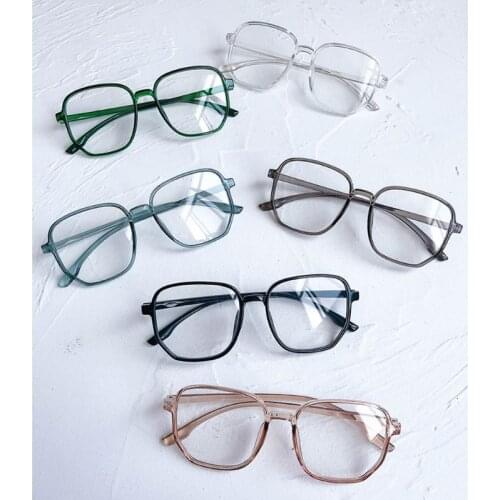 Oversized Anti Blue Light Computer Eyewear Frame For Women&Men Square Optical Spectacle Glasses Eyeglasses Frame Unisex