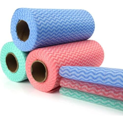 Disposable Cleaning Towel (2 roll of 100pcs) Disposable Dish Cloths,Multipurpose Non Woven Fabric OTP Kitchen