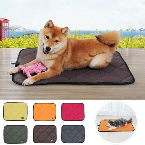 Pet Dog Cat Summer Cooling Solid Mat Non-Toxic Waterproof Portable Cool Gel Pad Bed Heat Relief