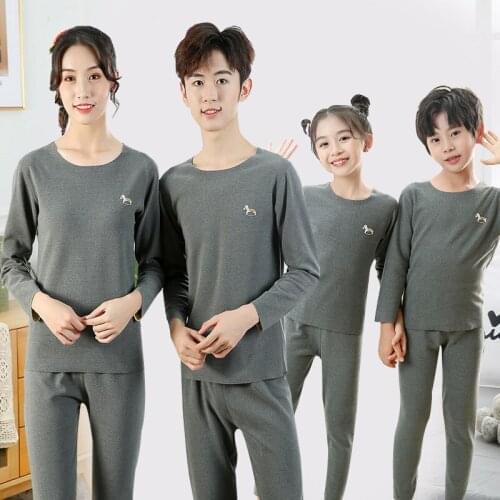 Mother Daughter Pajama Sets Toddler Girls Sleepwear Autumn Winter Long Sleeved Nightwear Family Matching Homewear Kids Costume