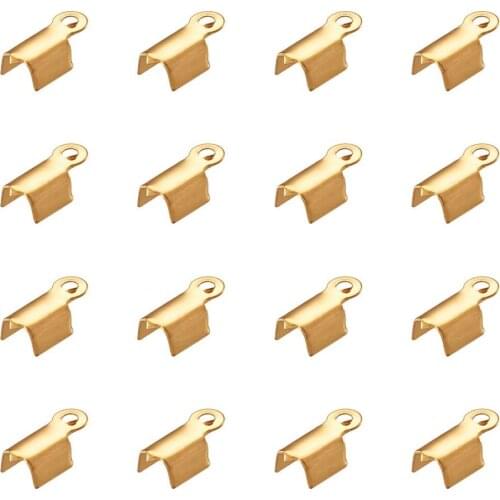 Fit 1mm Leather Cord Feather Crimp Beads Cover Clasp Velvet Pendant Clip Clasp Pinch Bail Pendant Connectors Beads Accessories