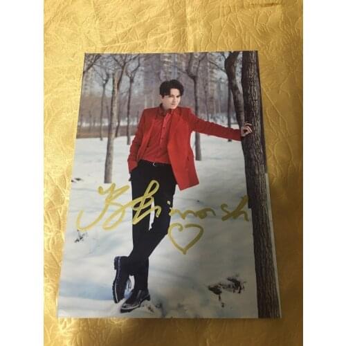 Hand signed iD Dimash Kudaibergen autographed photo 5*7 free ship autograph 022020B