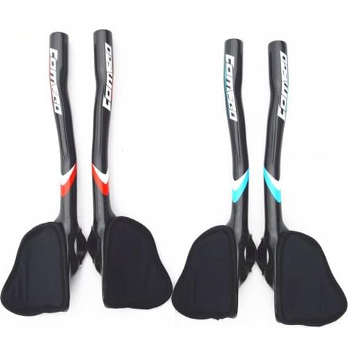Comego Full Carbon Fiber Bicycle TT Handlebar Road Bike Rest Handlebars bar 3k finish bicycle parts accessories 340mm