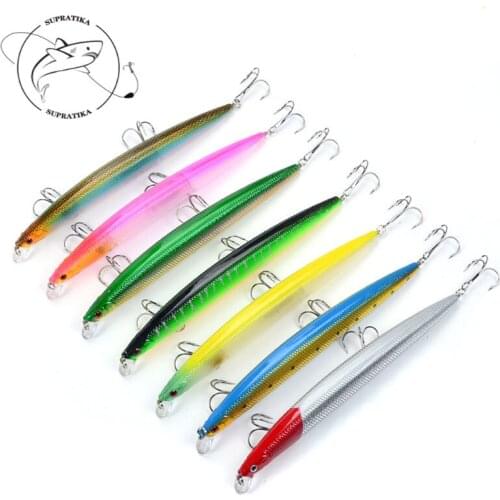 7 Colors Fishing Lure 3D Simulation Eyes 2# With Sharp Hook 18cm/24g Large Swim bait Sea Depth Dive 0.5-2M Fishing gear