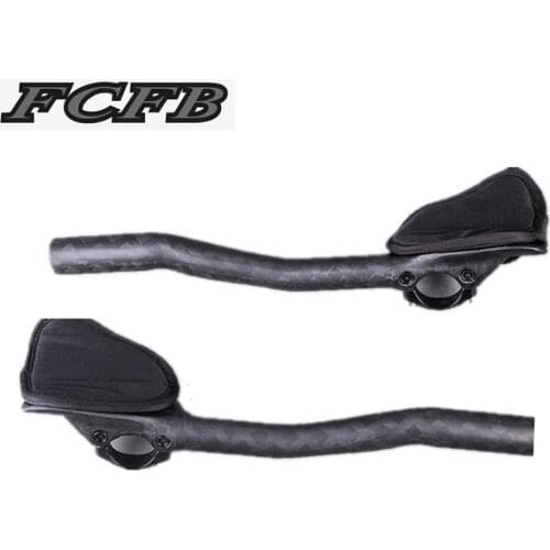 Carbon tt handlebar ends12K Matte Carbon Fiber Bicycle Rest Handlebar 340mm TT Handlebar Bike Handle Bars 31.8mm
