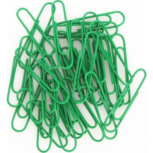 High Quality Green Notebook Bookmark binder Paperclips Accessories Paper Clips Binding Office Stationary Supplies