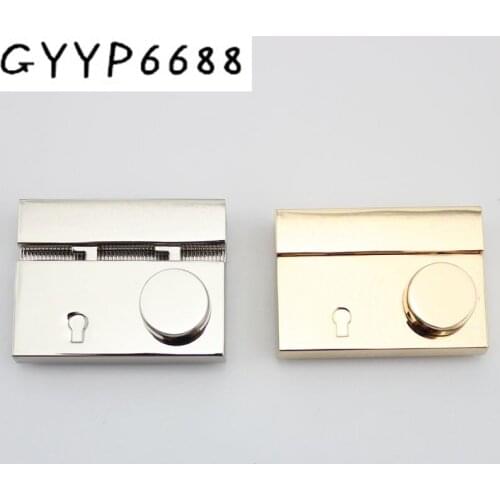 10sets Hight quality Pushed Snap Lock 53*37mm press lock for replacement your bag,Lock for repair your suitcase bags hardware