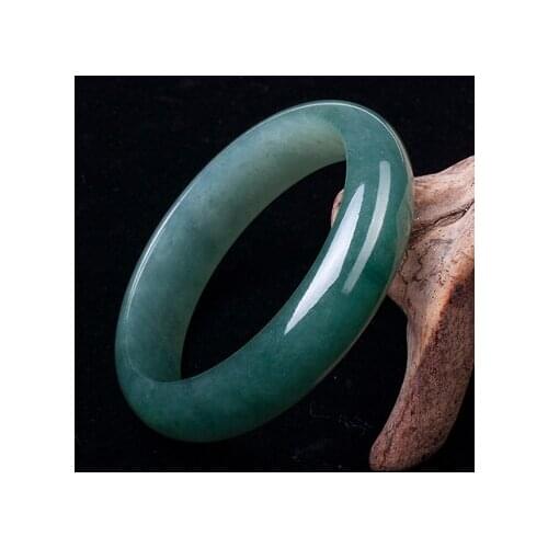 Zheru jewelry natural Burmese jade 54-64mm light blue bangle bracelet elegant princess jewelry for mother and girlfriend