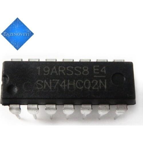 10pcs/lot SN74HC02N 74HC02N 74HC02 DIP-14 In Stock