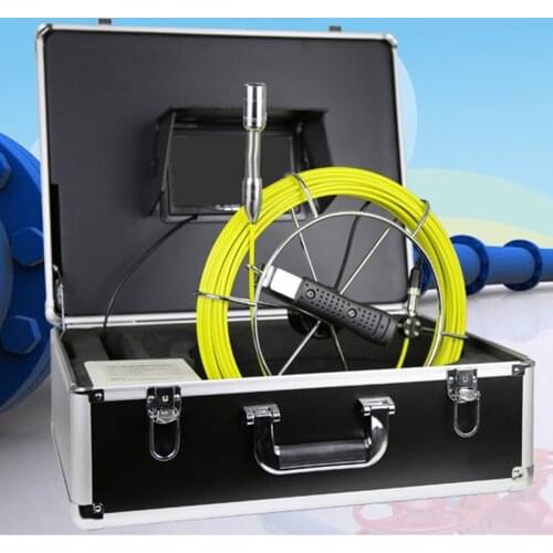 23mm Lens 20m Cable Waterproof Drain Pipe Inspection Camera System 7" LCD Monitor with Portable Aluminum Case