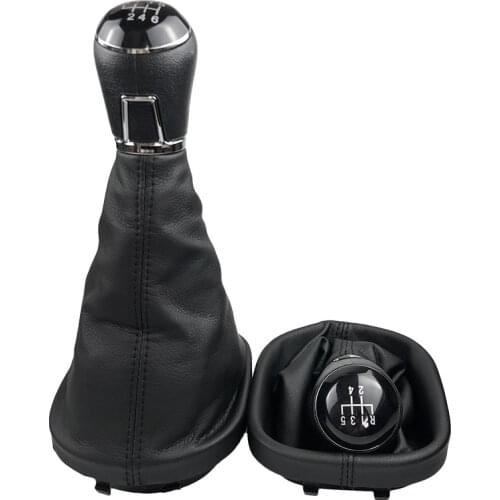 5/6 Speed Gear Shift Knob Gaiter Boot Cover Collar Case for Volkswagen VW CADDY II 2 MK2 / TOURAN 2004 2005 2006 2007 2008 2009