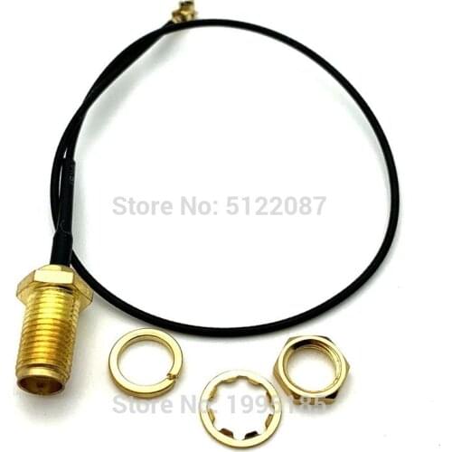 5pcs SMA Connector Cable Female to uFL/u.FL/IPX/IPEX RF Connector Coax Adapter Assembly RG178 Pigtail Cable 1.13mm IPEX turn SMA