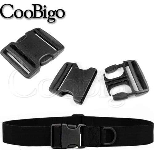 50pcs 2 inch Side Release Buckles Dual Adjust Sewing Backpack Strap Belt Webbing Accessories Size 51.5mm