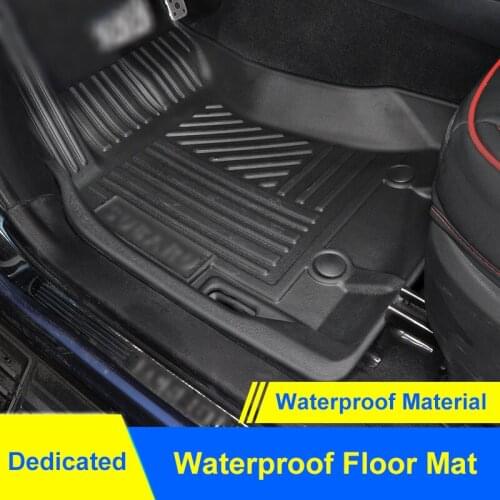 TAJIAN TPO Car Front Rear Trunk Liner Cargo Boot TPO Mat Accessories Foot Pad Mute Waterproof Mats For Subaru Forester 2013-2018