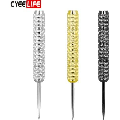 CyeeLife 3Pcs 22g 24gHigh-quality Darts Needle Standard Dart Accessories Nickel Plated Silver Dart Barrel 4.5mm Thread diameter