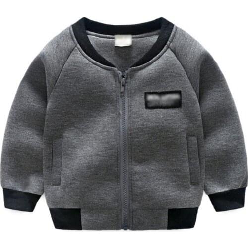 Children Jacket Coat New Toddler Kids Baby Boy Clothes Long Sleeve Baseball Outwear Spring Autumn 3-12T