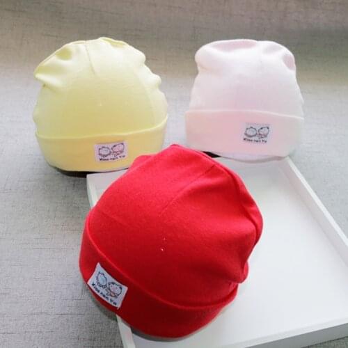 Hot Sale Special Offer Unisex Cotton 0-3 Months Newborn Photography Props Newborn Baby Girl Hat Set Cap Thermal Soft