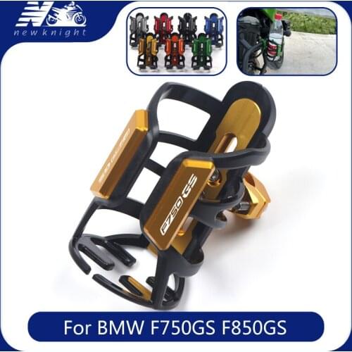 For BMW F750GS F850GS Motorcycle Accessories CNC Aluminum Beverage Water Bottle Drink Thermos Cup Handlebar Bumper Holder