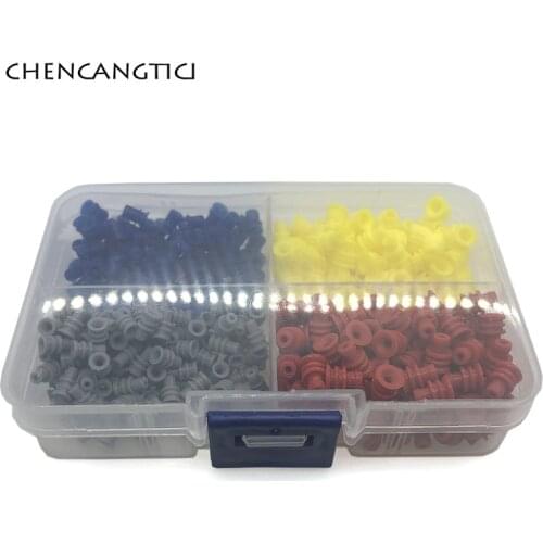 400 Pcs Sealed 1.5mm 3.5mm Connector Rubber Seal Silicone Cable Wire Seals For Waterproof Automotive Electrical Plug