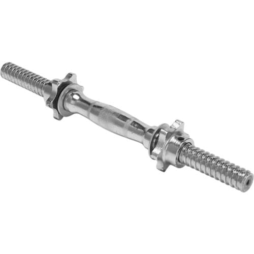 38CM Chrome Threaded Dumbbells Bars Adjustable Dumbbell Bar Handles Weight Lifting Equipmentt for Workout Training Gym