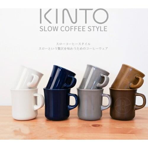 Kinto ceramic mug coffee cup single product American latte cup Japanese simple solid color milk cup