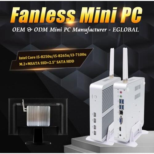 Gaming computer Intel core i5 8250U Quad Core 32GB DDR4 Fanelss Mini pc Windows 10 pro desktop NVME SSD 12V mini pc