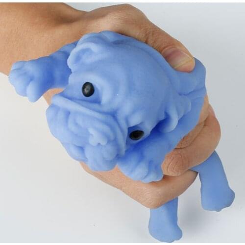 Soft Cute Realistic Silicone Bulldog Soft Animal Stress Relieve Kids Adult Toy Animal dog Toy Anti Stress Dog Gift
