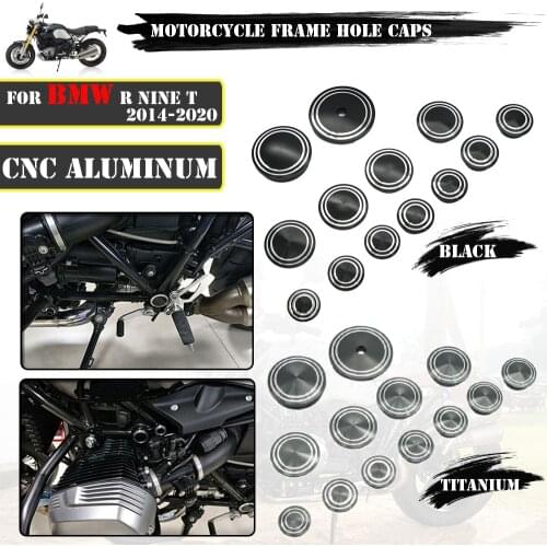 Motorcycle CNC Aluminum Frame Hole Caps Set after market Covers Styling For bmw R Nine T NINET 9 T R9T Pure scrambler 2014-2019