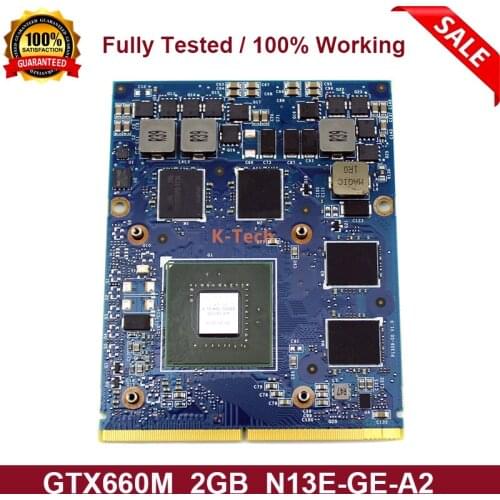 Original GTX660M GTX 660M GDDR5 2GB N13E-GE-A2 Video Graphics Card For Dell Alienware M17X R4 R5 M18X R2 R3