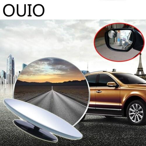 OUIO 2pcs Car Styling High Definition Adjustable Rearview Mirror 360 Degree Wide Angle For Universal Cars Accessories Automobile