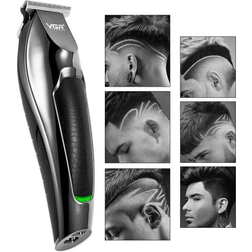 Professional Waterproof Hair Trimmer LED Display Mens Hair Clipper Grooming Low Noise Clipper Titanium Ceramic Blade Adult