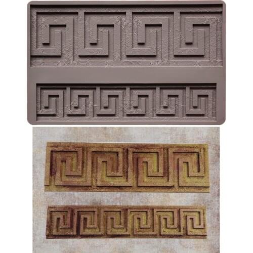 Vintage Border Silicone Mold Fondant Cakes Decorating Molds Sugarcraft Chocolate Baking Tools Kitchenware For Cakes Gumpaste